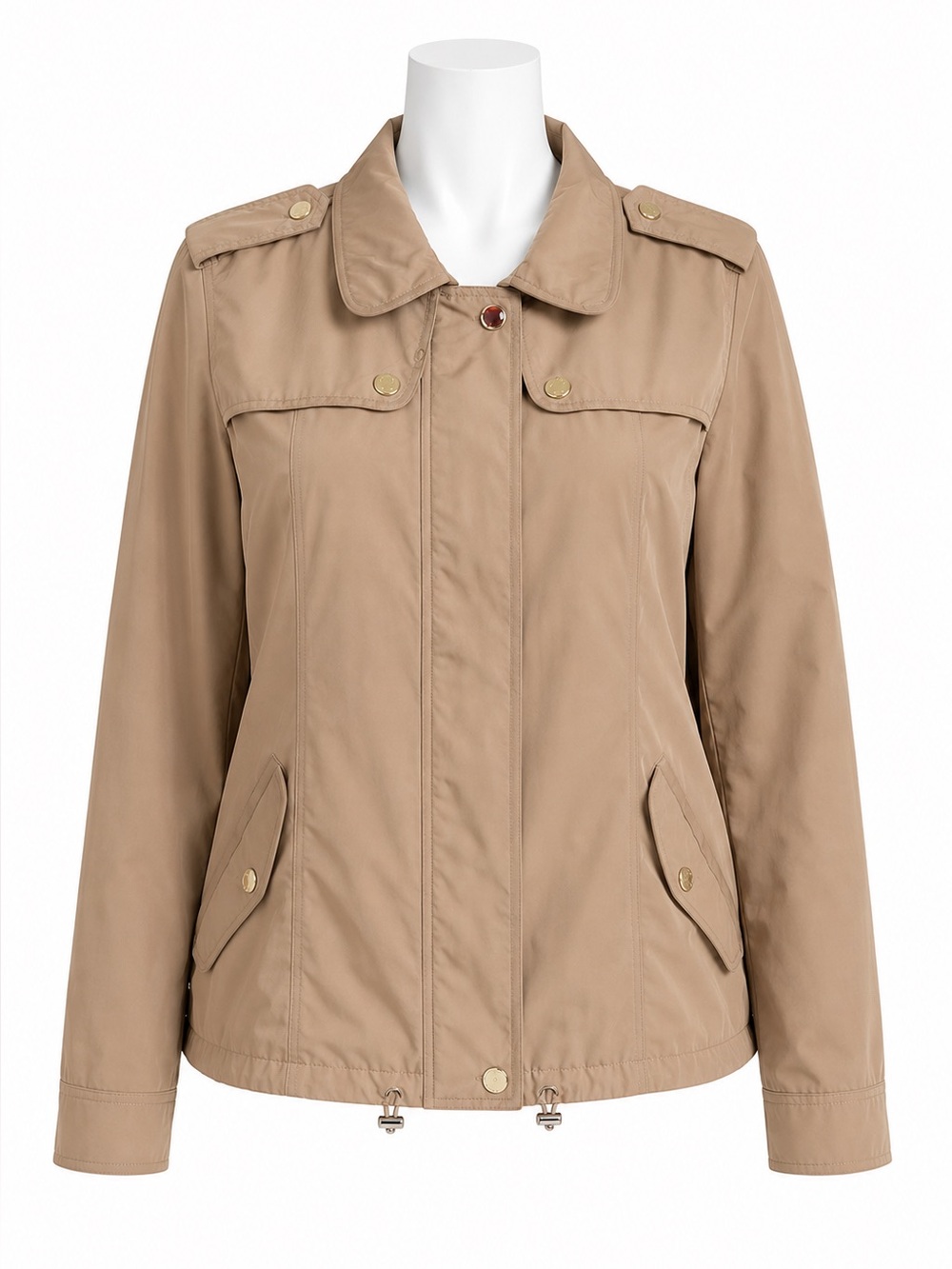 Size L Massimo Dutti Women’s‎ Blush Quilted Lightweight Utility Jacket Coat